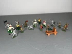 MARX CASTLE MINIATURE KNIGHTS Horses Catapult 1/72  1” PLASTIC TOY SOLDIERS Lot