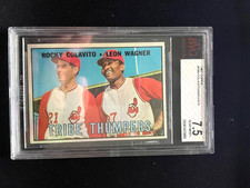 1967 Topps Tribe Thumpers #109 Rocky Colovito - Leon Wagner BVG 7.5 NEAR MINT
