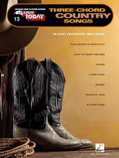THREE-CHORD COUNTRY SONGS: E-Z PLAY TODAY VOLUME 13 By Hal Leonard Corp.