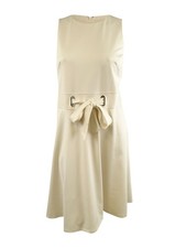 Lauren Ralph Lauren Women's Sleeveless Jersey Dress (16, Winter Cream)