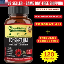 Best TongkatAli Longjack  with Tribulus Terrestris MAXIMUM BENEFITS 120 CAPS