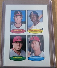 2023 Topps Heritage - 1974 Topps Baseball Stamps Mike Trout, Shohei Ohtani,...