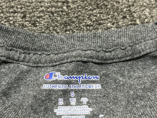 Delaware Blue Hens T-Shirt Adult Small Dark Grey Short Sleeve Tee Mens Champion - Picture 4 of 10