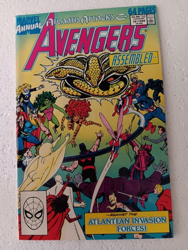 THE AVENGERS ANNUAL Vol. 1 No. 18 (Marvel 1989) HIGH GRADE NM 9.4 We Combine S&H