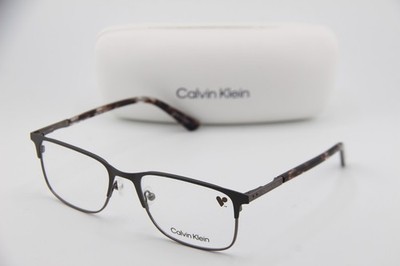 NEW CALVIN KLEIN CK19312 020 GRAY TORTOISE AUTHENTIC EYEGLASSES W/CASE 55-19