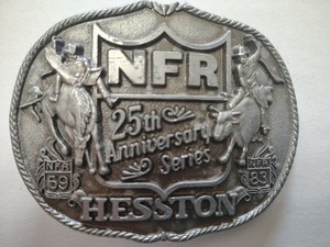 Hesston 25th Anniversary belt buckle western men