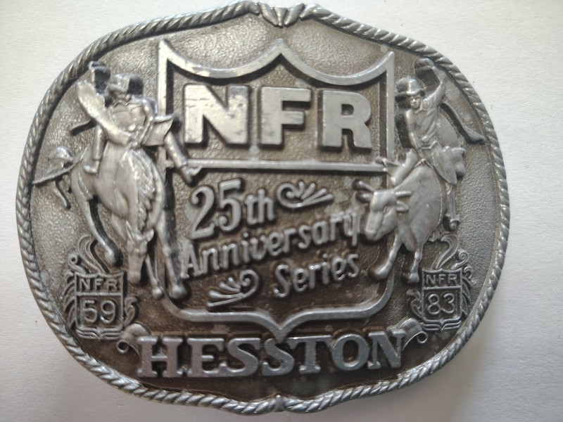 Hesston 25th Anniversary belt buckle western men