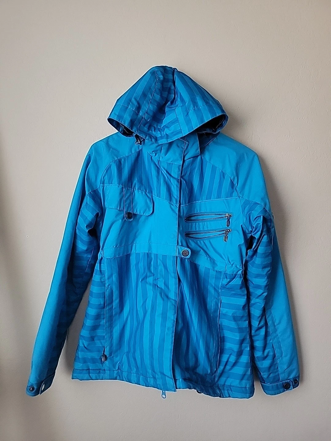 Body Glove Women's Snow Ski BoardIng Jacket Coat Parka Blue Waterproof Medium