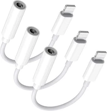 Lightning to 3.5 Mm Headphone Jack Adapter, [Apple Mfi Certified] 3 Pack Iphone