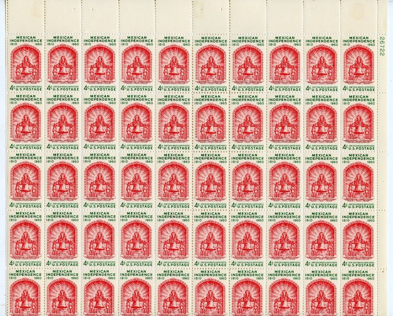 US STAMP #1157, MEXICO INDEPENDANCE, 1810-1960