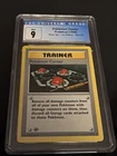 Pokemon CGC 9 Base Set Shadowless 1st Edition Pokemon Center Trainer 85/102