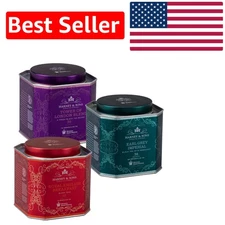 Elegant Black Tea Trio: Tower of London, English Breakfast & Earl Grey Imperial