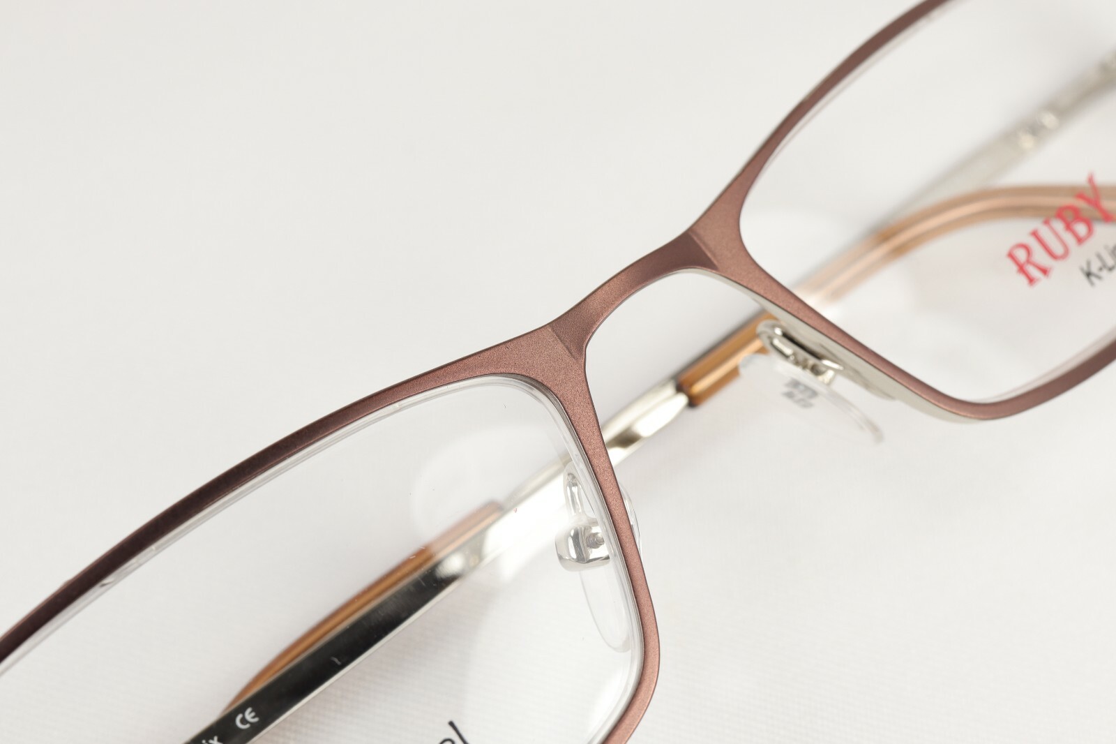 K-Line Ruby Six in Brown Terracotta 52-18-135 Eyeglass Frame Flex Hinges A106