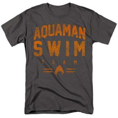 Aquaman Swim Team T-Shirt Men's S-5XL Superhero DC Comics Licensed Tee