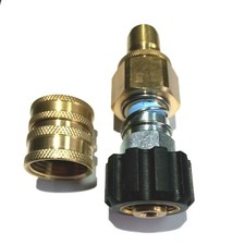 M22/14 mm X Female Garden Hose W/ GH Quick Connects - To Pressure Washer Gun