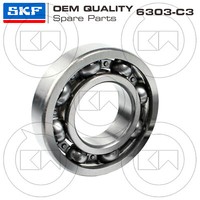 SKF Lager 6303-C3 Kurbelwelle Kupplungsseite Piaggio Ape Mix 2T 50 2002
