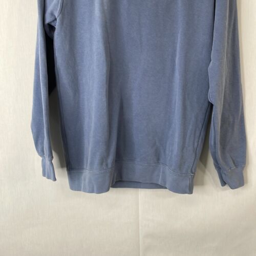 Comfort Colors Womens Blue Long Sleeve Crew Neck Pullover Sweatshirt Size Small - Picture 3 of 10