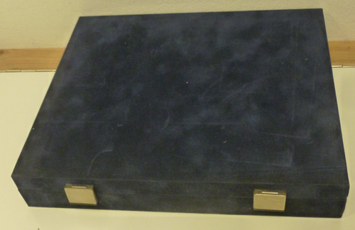 Empty Westminster Blue Coin storage Box with 2 trays holds 24 Crowns - 第 3/3 張圖片