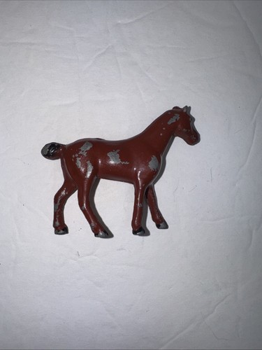Caballo de metal fundido vintage peso de papel ecuestre - Imagen 4 de 11