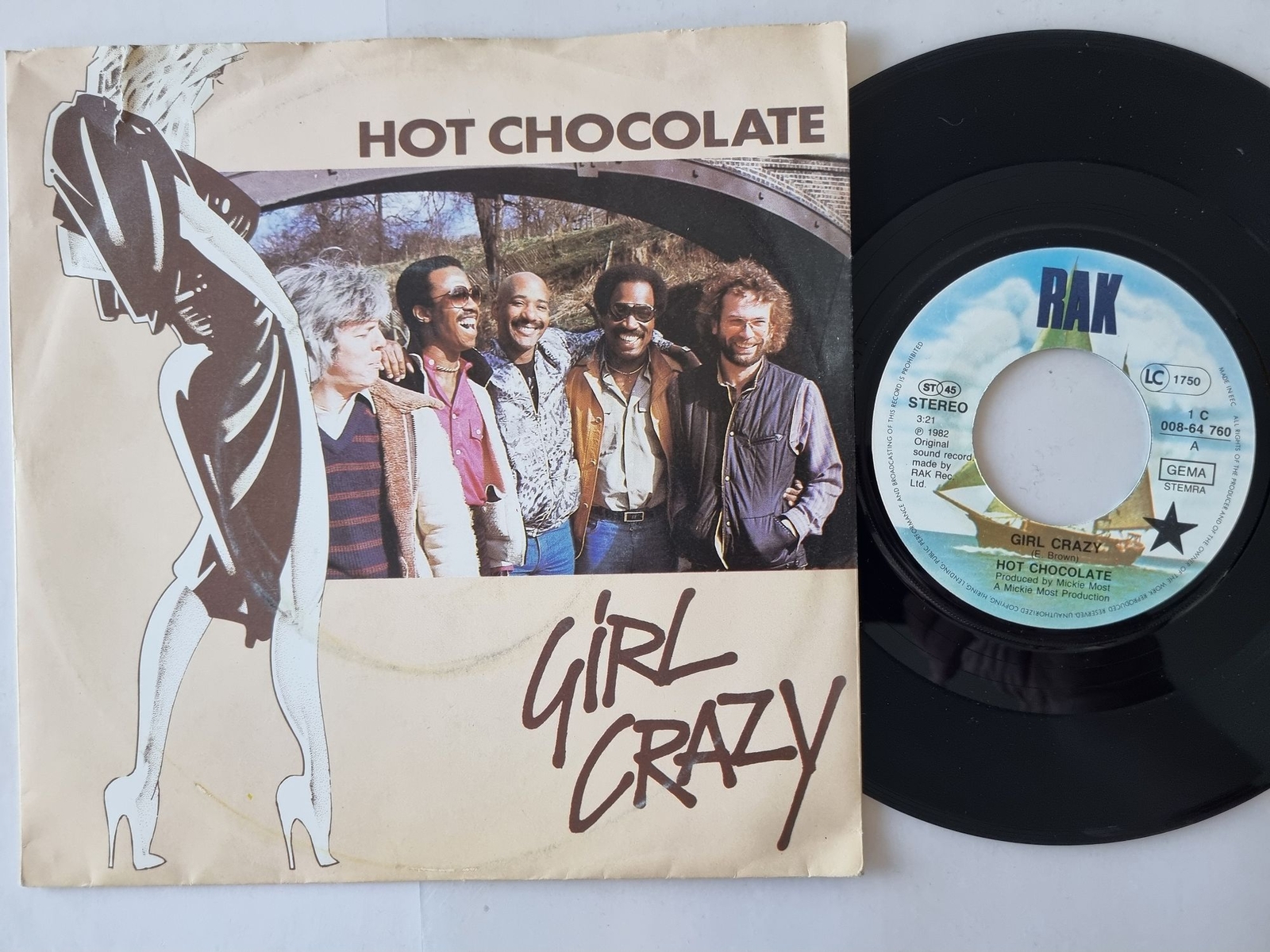 Hot Chocolate - Girl Crazy 7'' Vinyl Germany