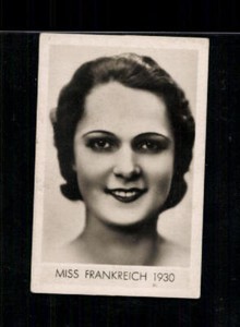 Miss Frankreich 1930 Die Schonsten Frauen Der Welt Zigarettenbild Ebay