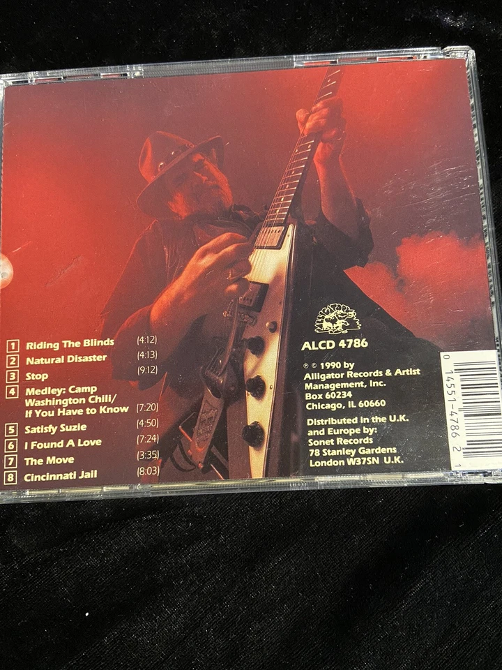 Lonnie Mack Live Attack of the Killer V RARE PROMO CD 1990 Blues Rock Alligator Foto 2 de 2