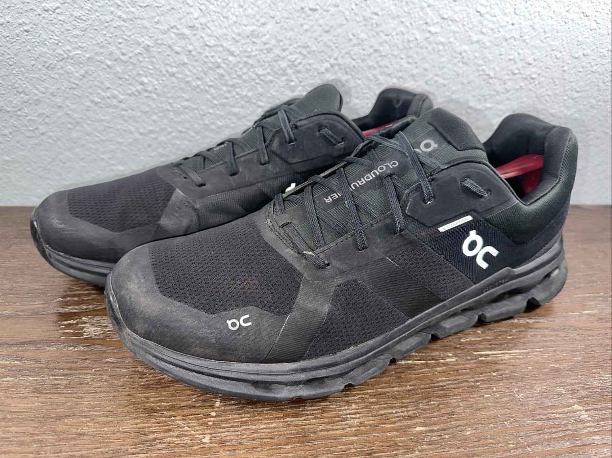 On Running Cloudrunner Waterproof Black 52.98639 Men's Size