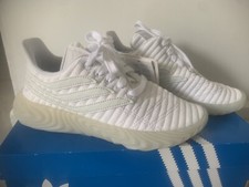 adidas Sobakov Jnr Triple White Sneaker Size Us4.5