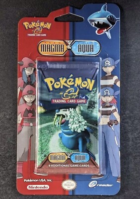 2004 Pokemon (( EX Team Magma vs Team Aqua )) SEALED BLISTER PACK .. Walrein Art