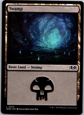 Magic the Gathering Swamp #272 Wilds of Eldraine MTG Free Shipping!