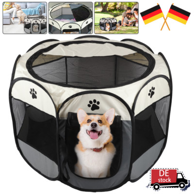 WELPENAUSLAUF WELPENLAUFSTALL TIERLAUFSTALL HUND KATZE HASE TIER LAUFSTALL MOBIL