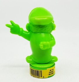 1989 Topps SUPER MARIO BROS Bubble Gum Nintendo Candy Container GREEN - NEW NES