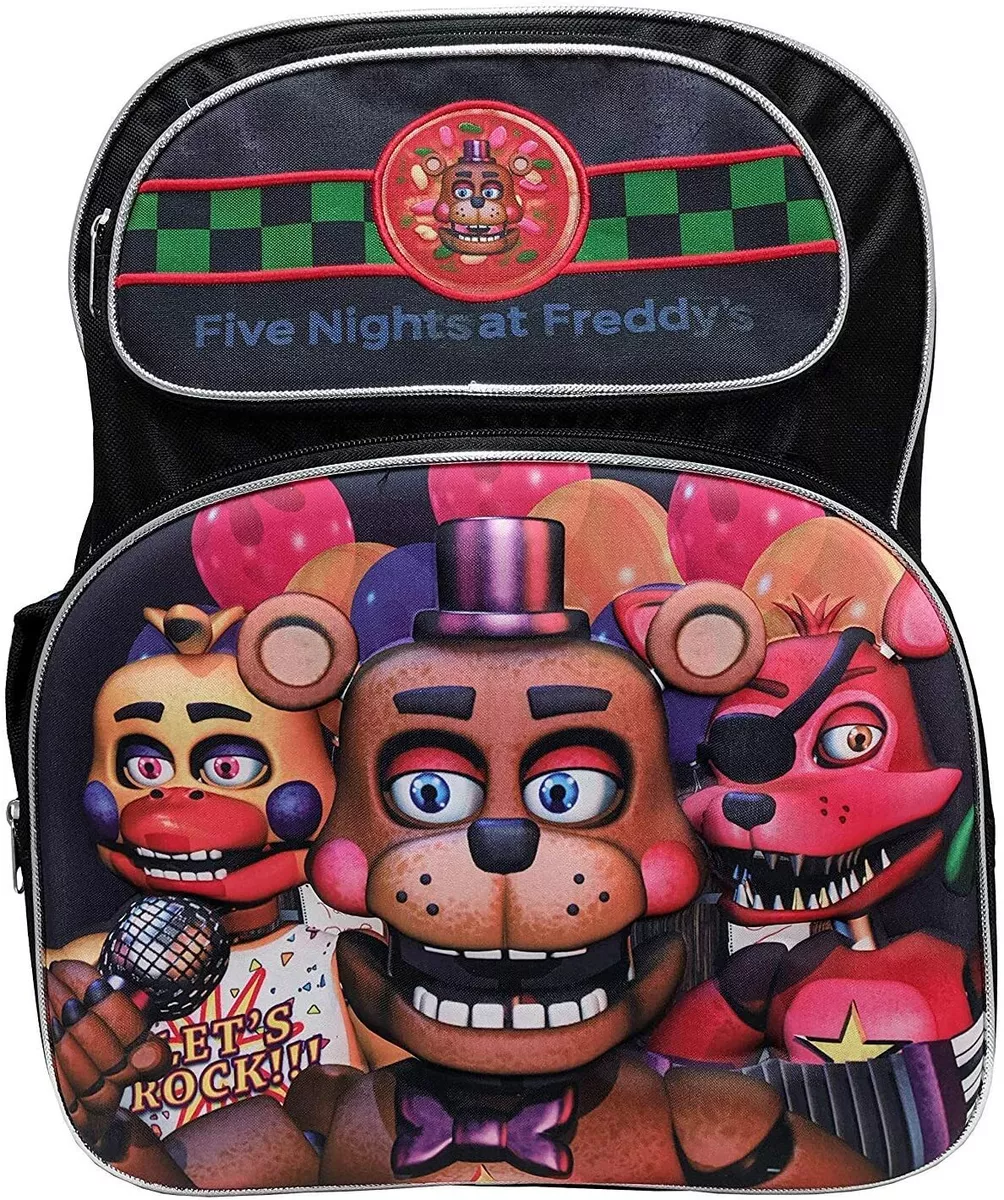 Five Nights At Freddy's -16 3D Let's Rock - School Bag / Backpack Official  FNAF