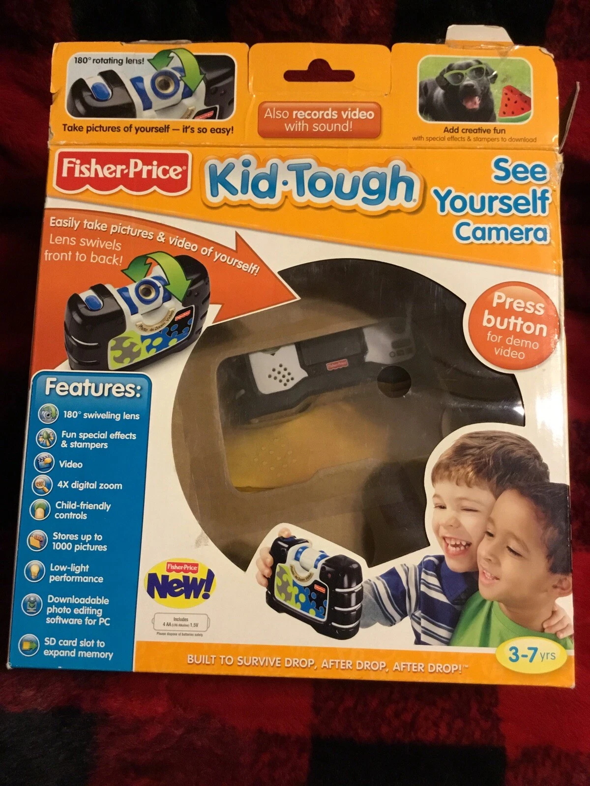Vintage Fisher-Price Toy Camera Kid-Tough W1537 Digital Camera