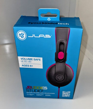JLAB JBuddies Studio 2 Wired Kids Headphones - Black/Pink - NEW IN SEALED BOX