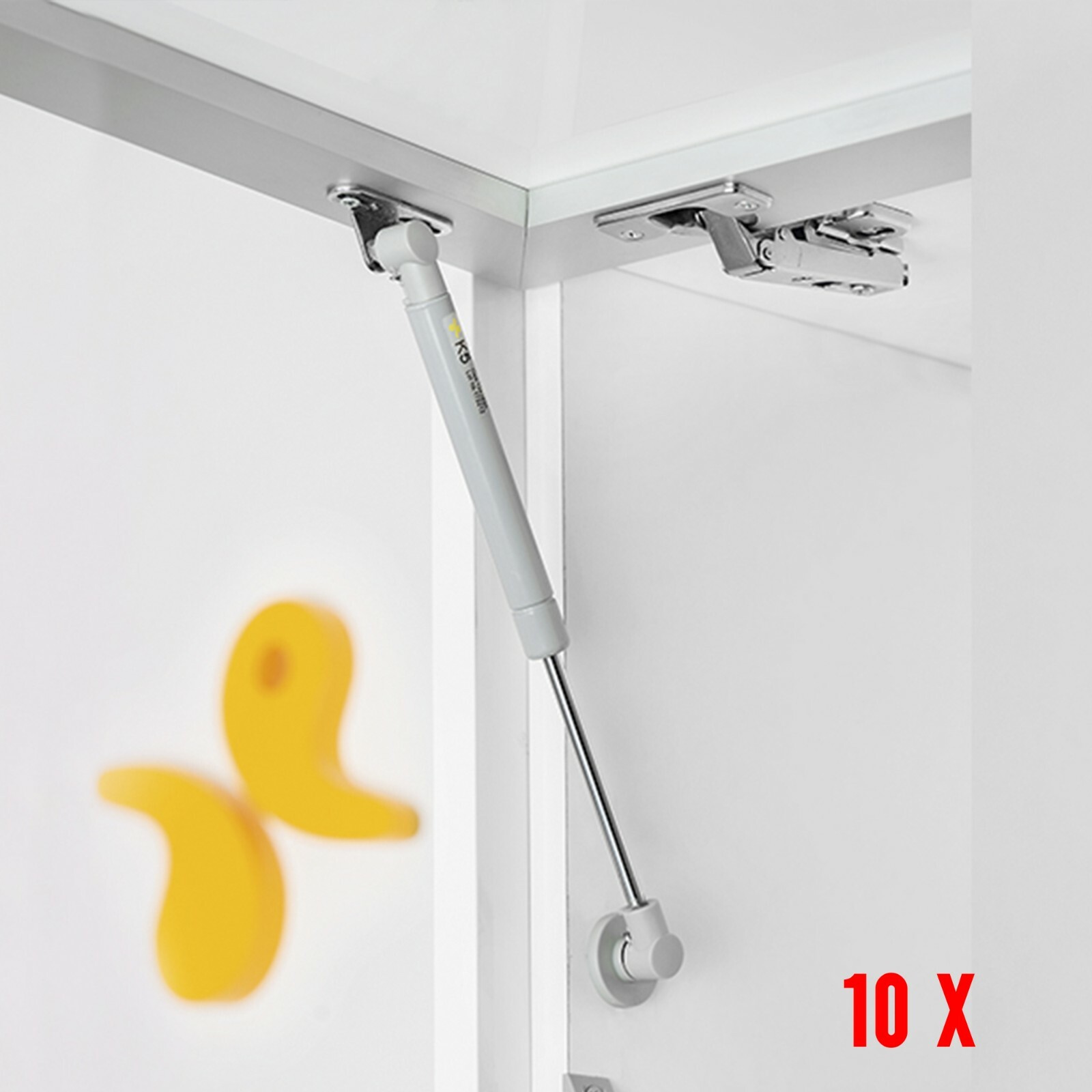 10x Pistone a Gas 100N mm 276 Braccetto per Ante a Ribalta e Vasistas