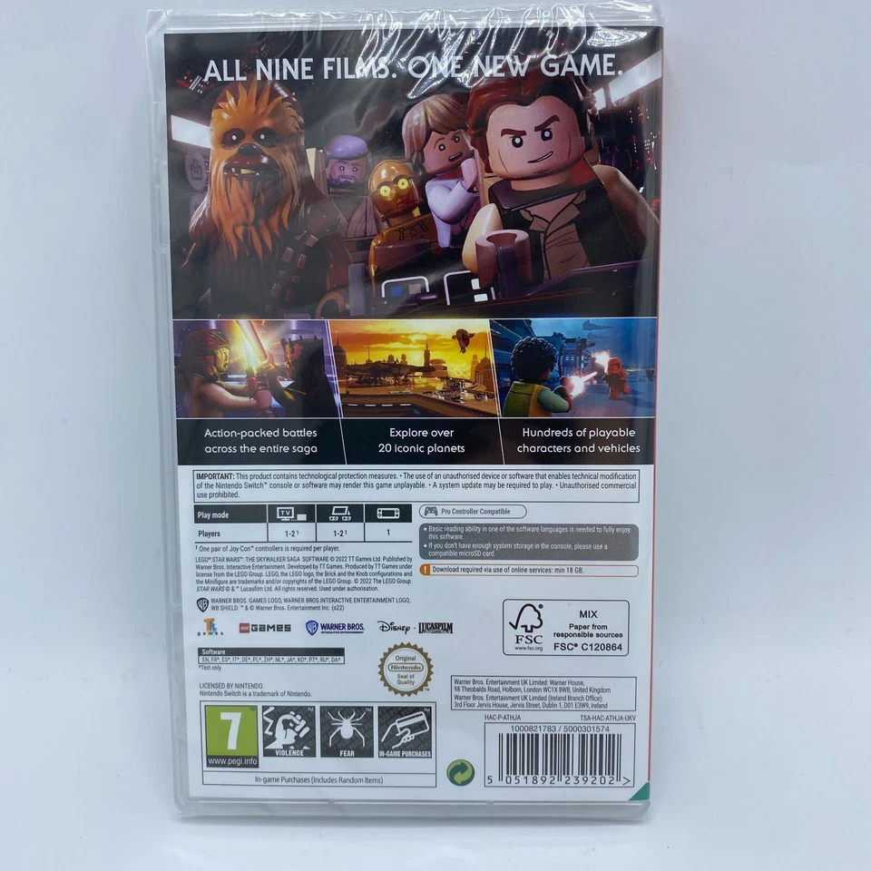 LEGO Star Wars: The Skywalker Saga Galactic Edition Nintendo Switch Code in Box - Image 2 of 2