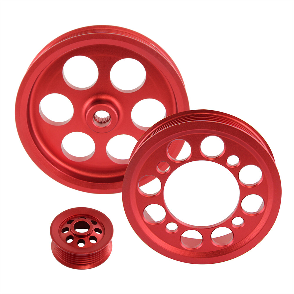 Aluminum Crank Pulley For Toyota Supra 2JZ-GTE Turbo 3.0L JZA80