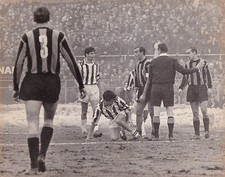 Calcio-Football Foto Azione Juventus-Inter 1963, Facchetti-Salvadore-Sivori