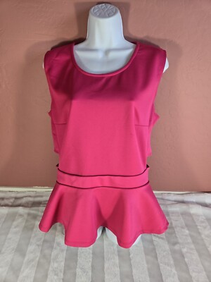 Ashley Stewart Women Size 18/20 Pink Sleeveless Cut Out Sides