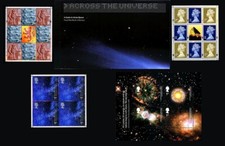 Great Britain Mint Astronomy Prestige 10 Page Booklet with Assorted Stamp Blocks