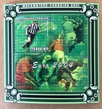 Mozambik 2001 Mozambique Blok Fußball Footbal Futbol Voetbal WM World Cup Zidane
