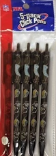 NFL Jacksonville Jaguars Click Pens, NEW (Pack of 5)