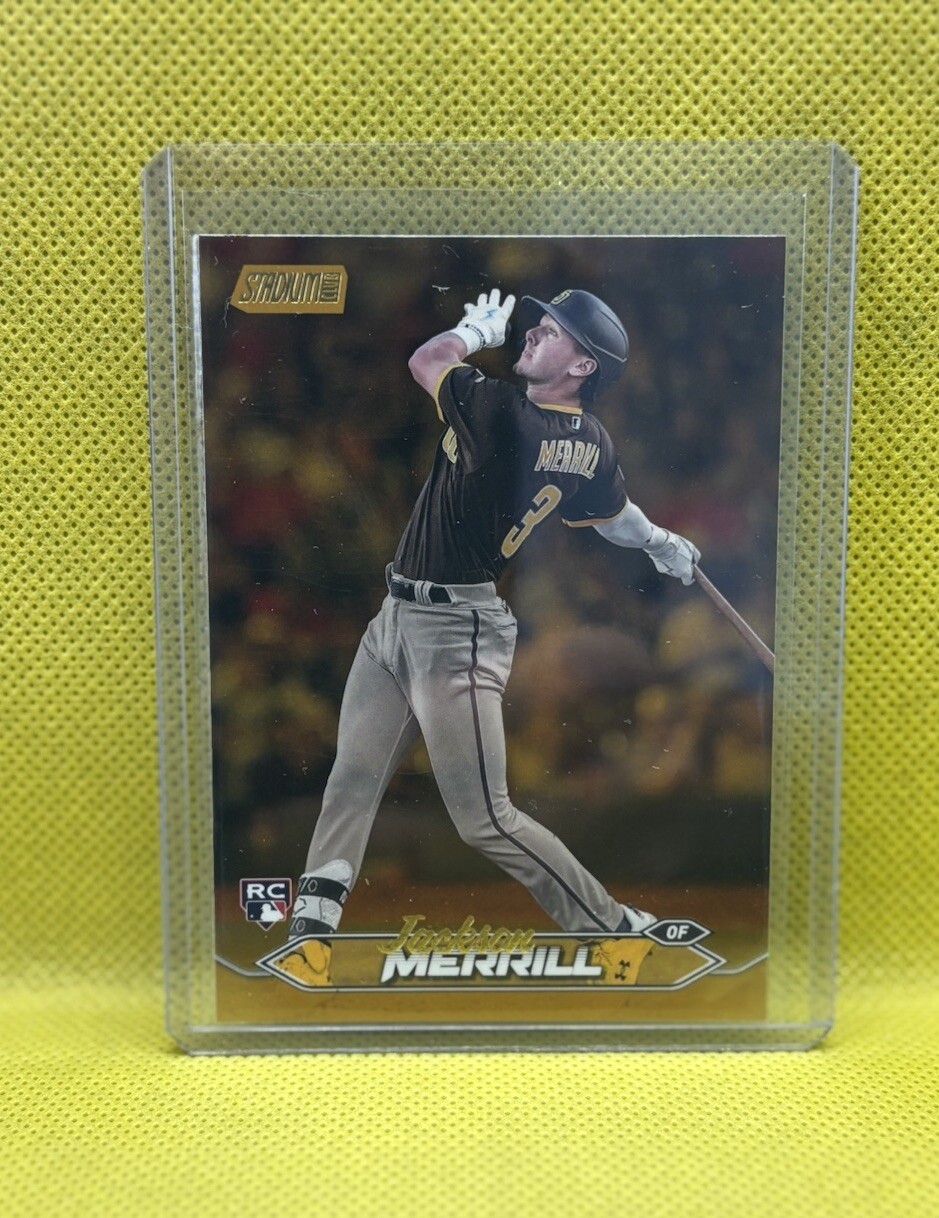 2024 Topps Stadium Club #50 Jackson Merrill RC RARE Gold Foil Parallel