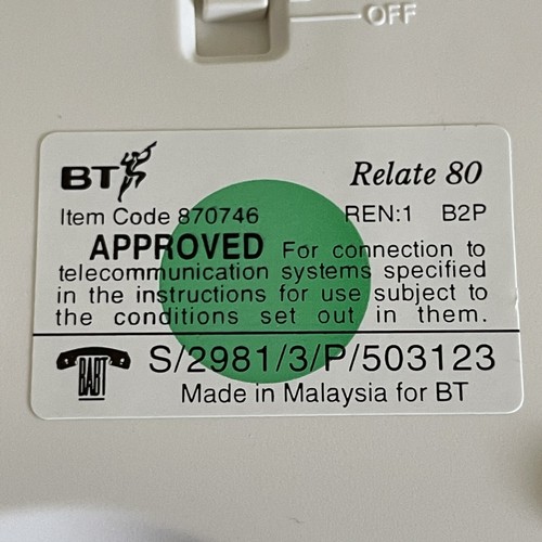 BT Relate 80 Telephone Landline Home Phone & Handsfree Wall Mount Vintage NEW - Picture 8 of 14