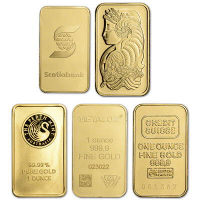Gold Bar Random Brand Secondary Market Fine
