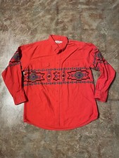 Vintage Cowboy  s Only Button Down Dress Shirt Western Southwestern Sz XL 