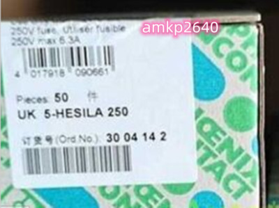 For 50Pcs/Box New PHOENIX UK 5 HESILA 250 3004142 Fuse Terminal #am | eBay