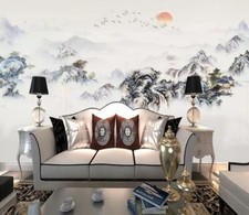3D Gray Forest ZHUB10623 Wallpaper Wall Mural Removable Self-adhesive Ann