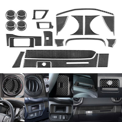 30Pcs Interior Dashboard Decoration Kit Cover Trim For Toyota Tacoma 2016-22